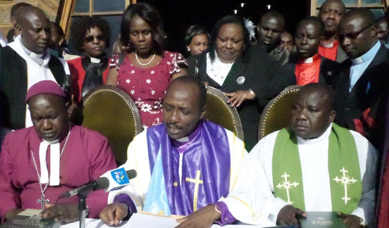 Clergy urges Azimio La Umoja One Kenya leader Raila Odinga to channel his complaints the right way rather than using the weekly demonstrations as he is doing